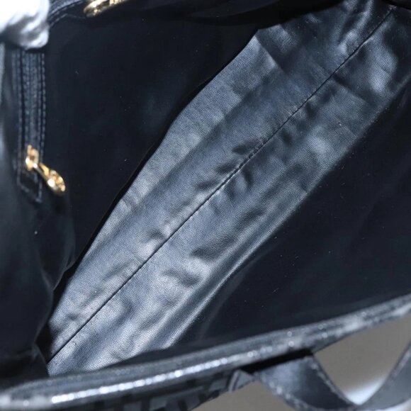 FENDI Zucca Canvas Tote Bag Gold Black Auth - Picture 9 of 15